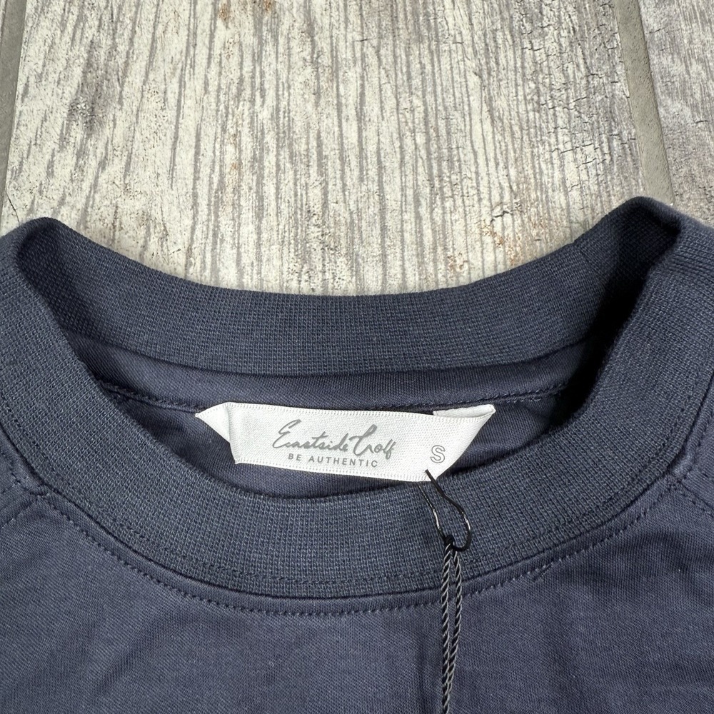 Eastside Golf Shirt Womens Small Blue Banded Cropped Tee Long Sleeve Golfing Gym — image 5 of 8